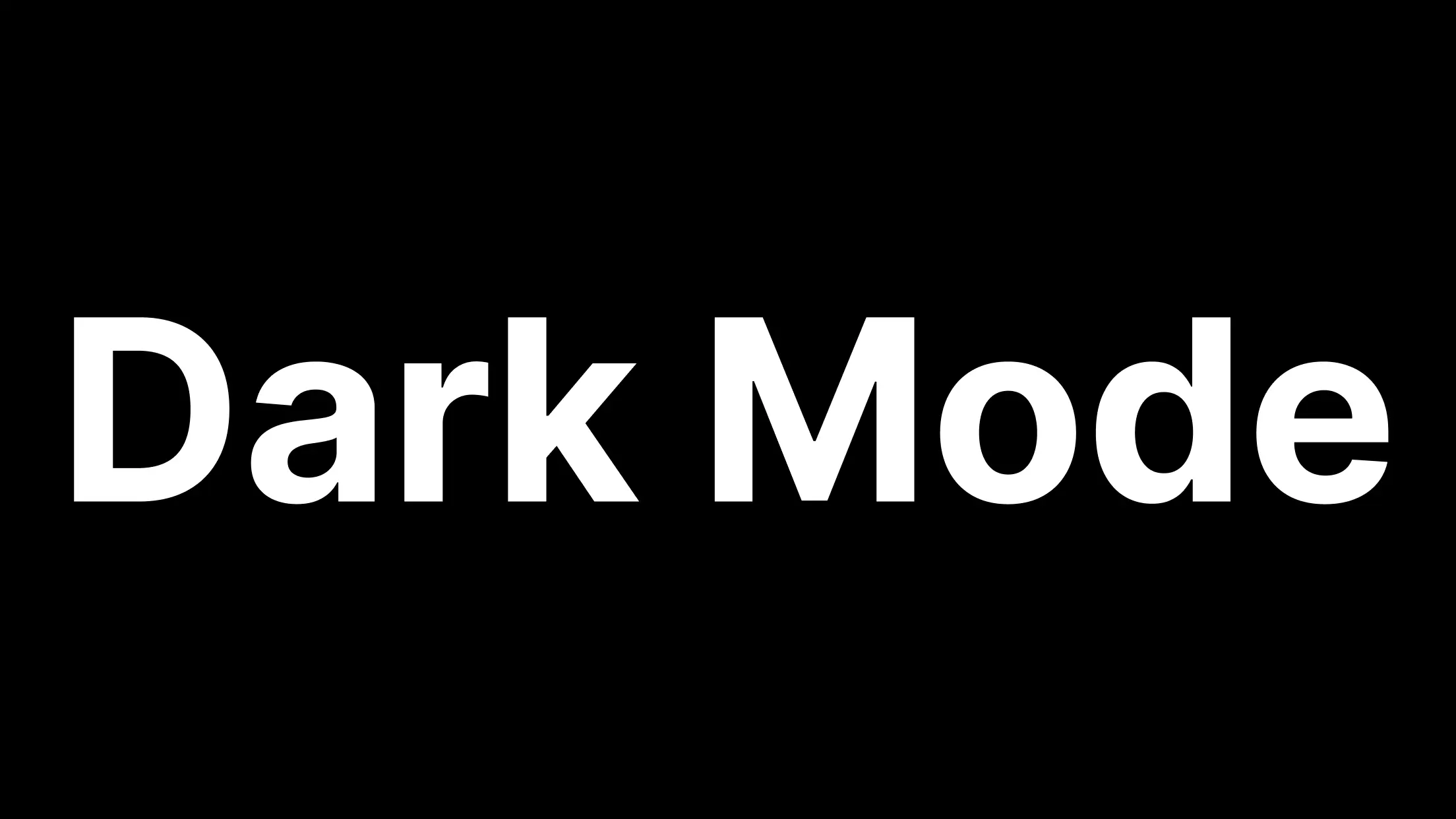 Dark Mode