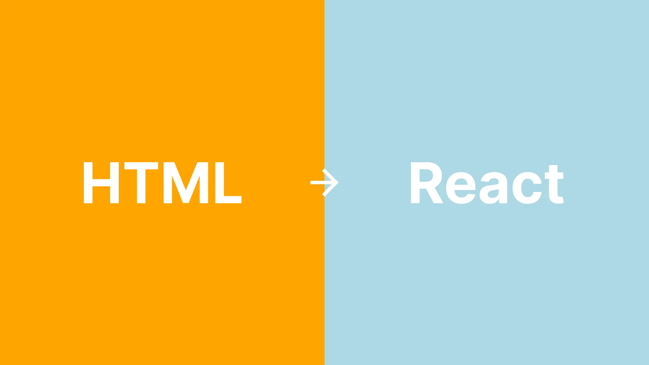 HTML → React